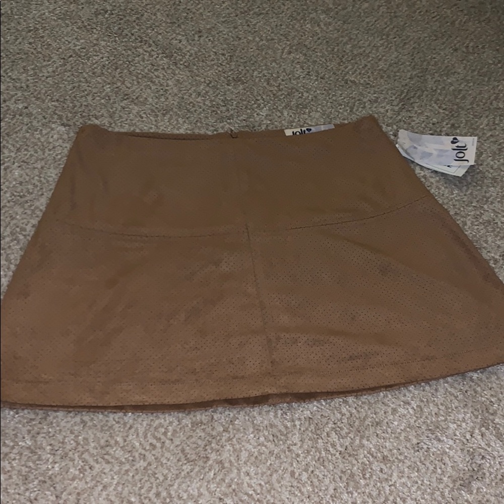 Jolt faux suede mini skirt